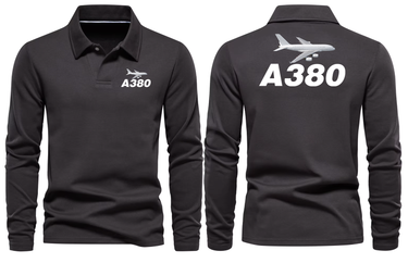 AIRBUS A380 LONG SLEEVE POLO